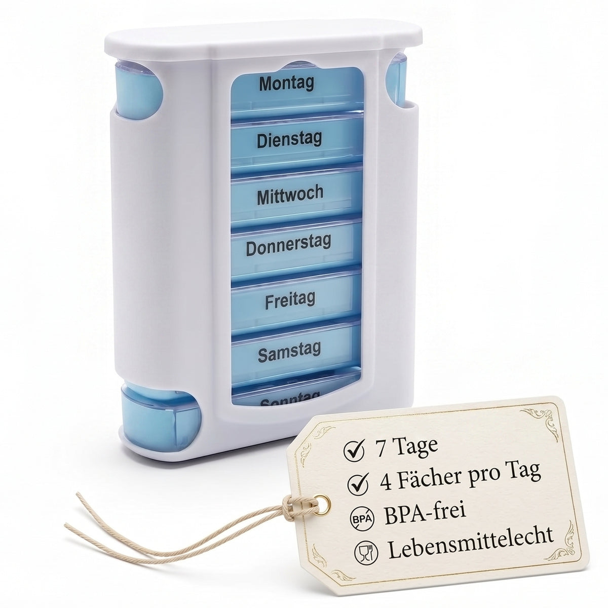 BigDean Tablettenbox 7 Tage Pillendose image 1