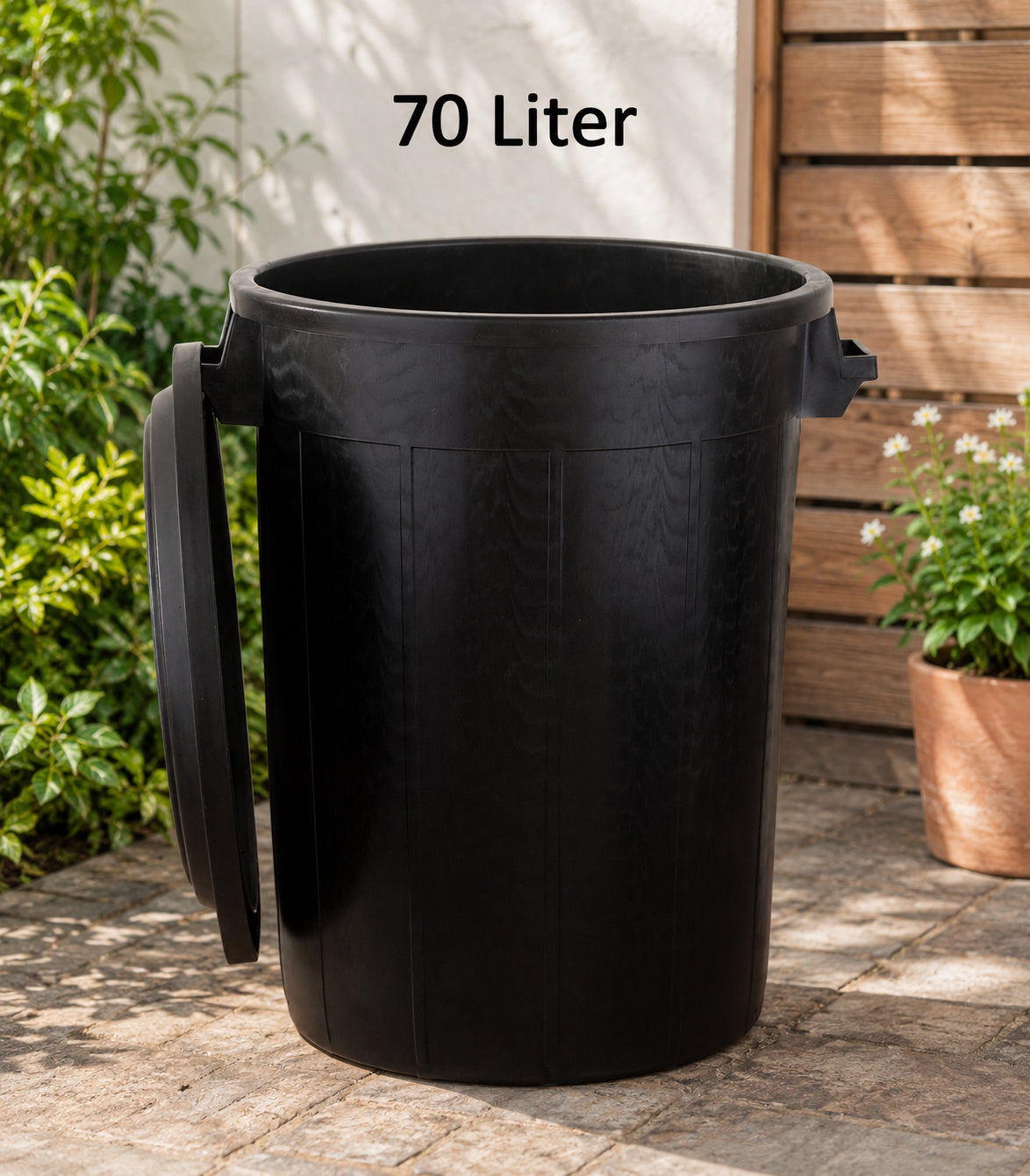 BigDean Universaltonne 50 Liter mit Deckel Allzweck Tonne Schwarz image 6