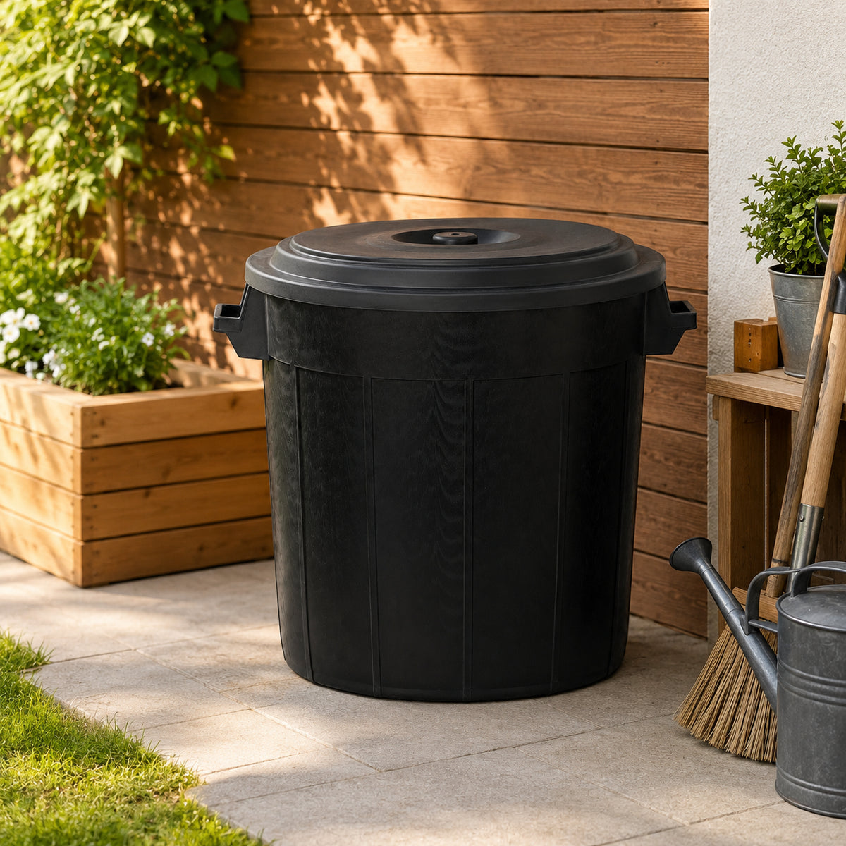 BigDean Universaltonne 50 Liter mit Deckel Allzweck Tonne Schwarz image 5