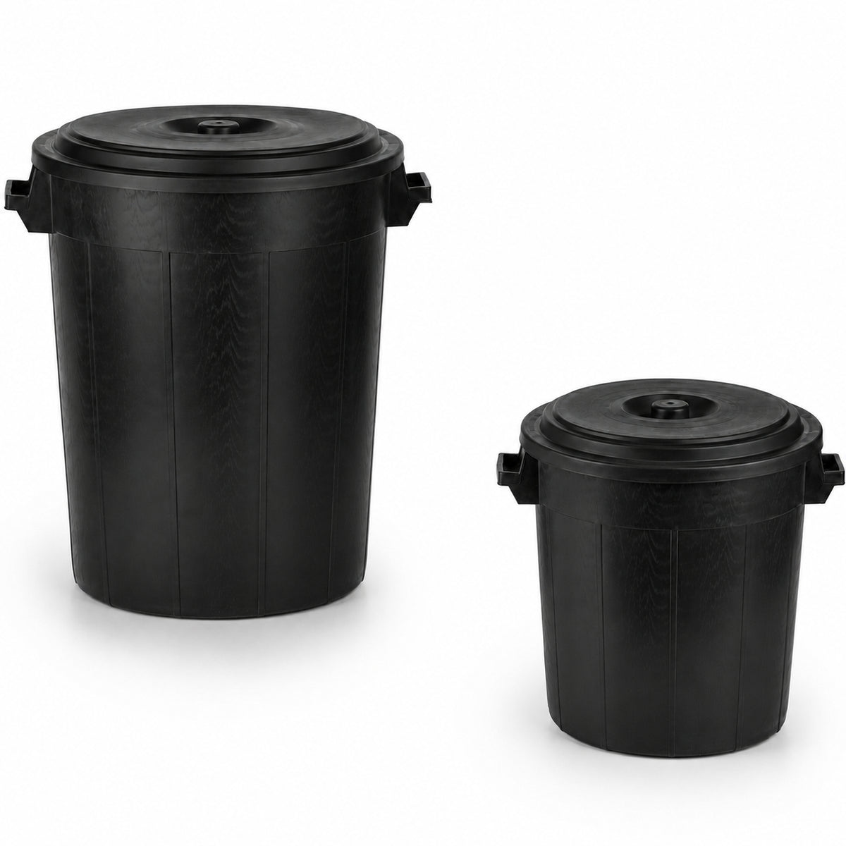 BigDean Universaltonne 100 & 50 Liter mit Deckel Allzweck Tonne schwarz image 6