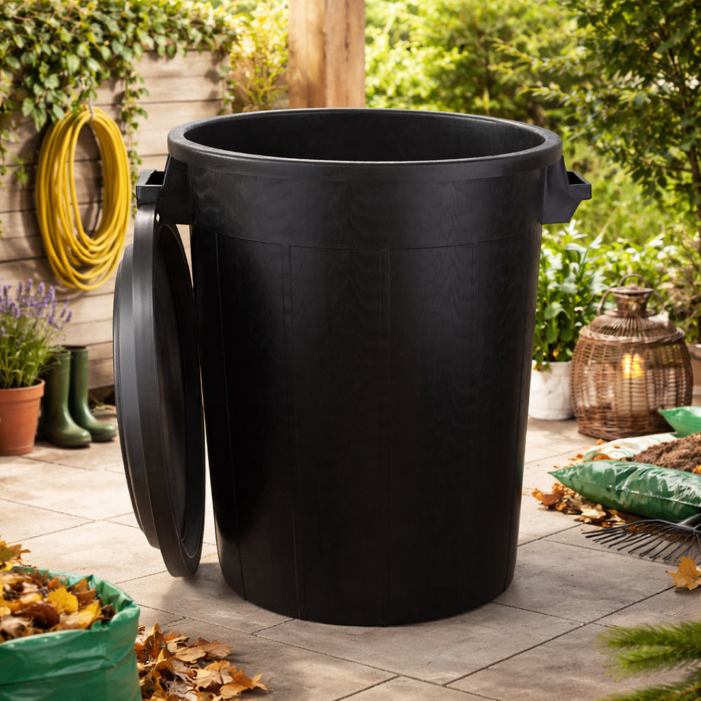 Universaltonne 100 Liter mit Deckel 2 Tragegriffe Kunststoff 3