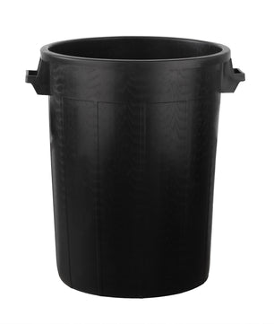 Universaltonne 100 Liter ohne Deckel Allzweck Tonne Schwarz mit 2 Tragegriffen 