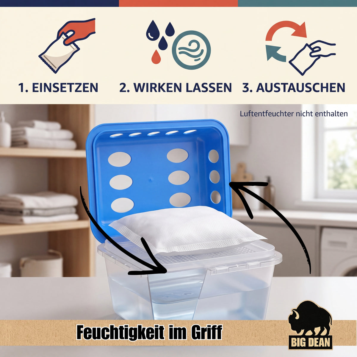 24x Luftentfeuchter Granulat 400g  Entfeuchter Nachfüllpack image 6
