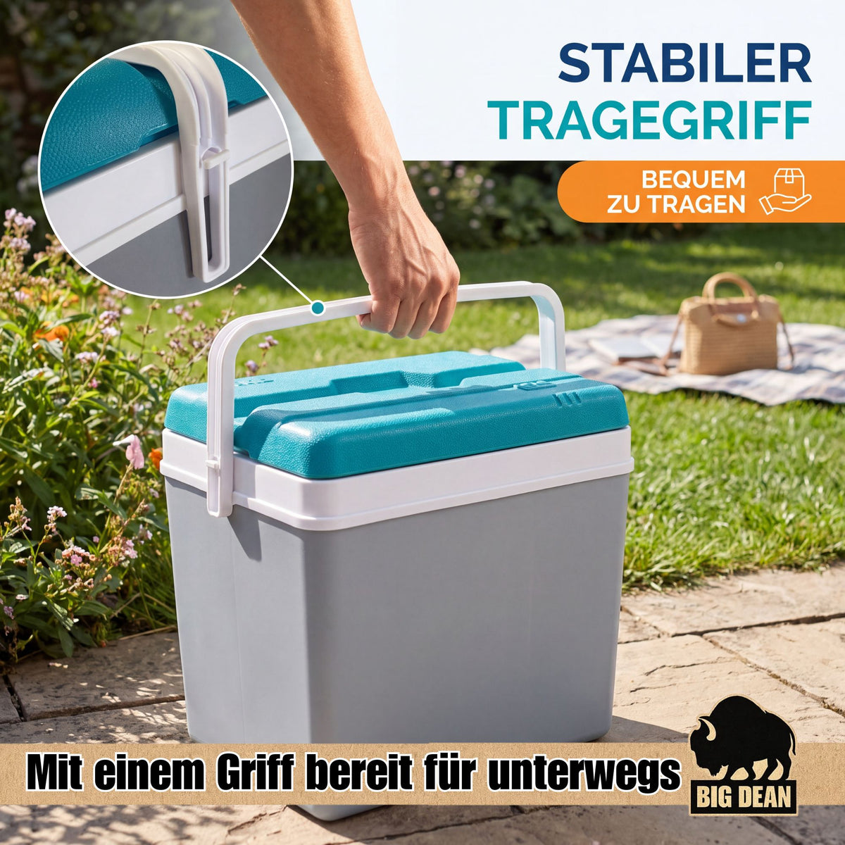 Kühlbox 35L Isolierbox Kühltasche Camping Thermobox image 6