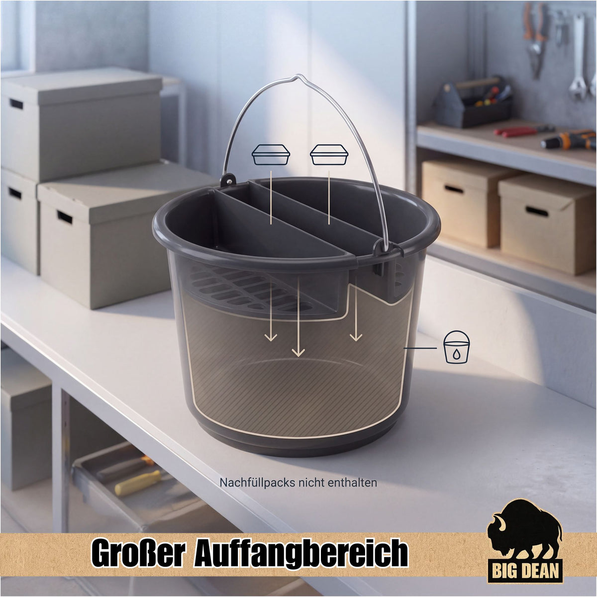 XXL Luftentfeuchter 10 Liter für Garage Boot Keller image 5