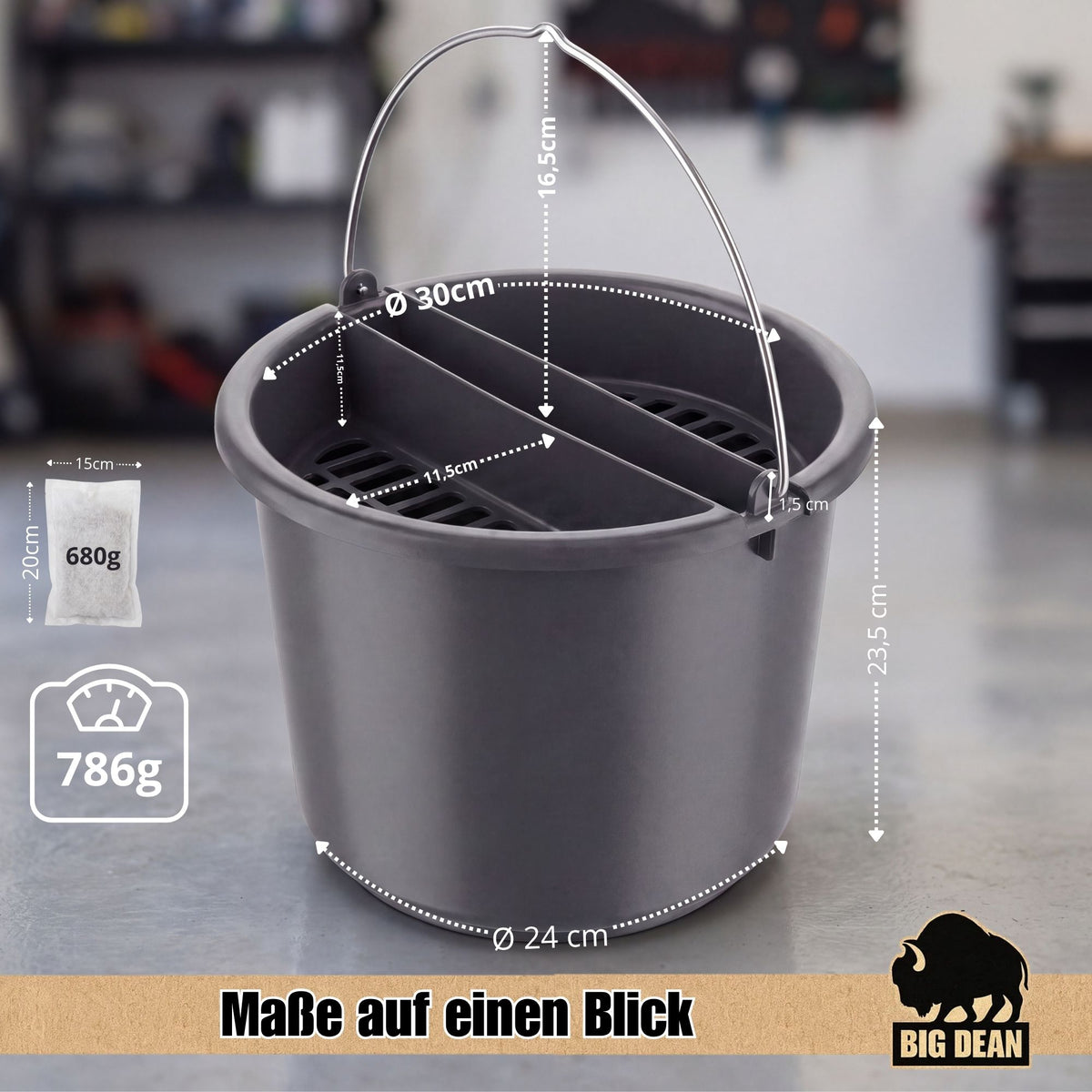 BigDean XXL Luftenfeuchter mit 12 Granulat Nachfüllpacks image 3
