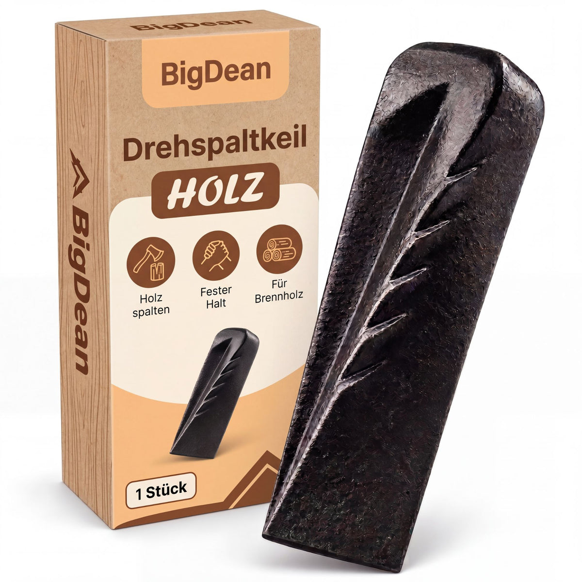 BigDean Spaltkeil für Holz Drehspaltkeil 2,25 kg Edition 2027 image 1