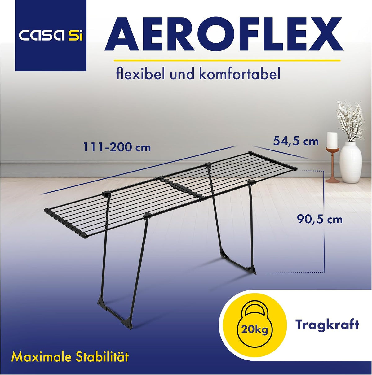 CasaSi® AeroFlex Wäscheständer 20 m image 2