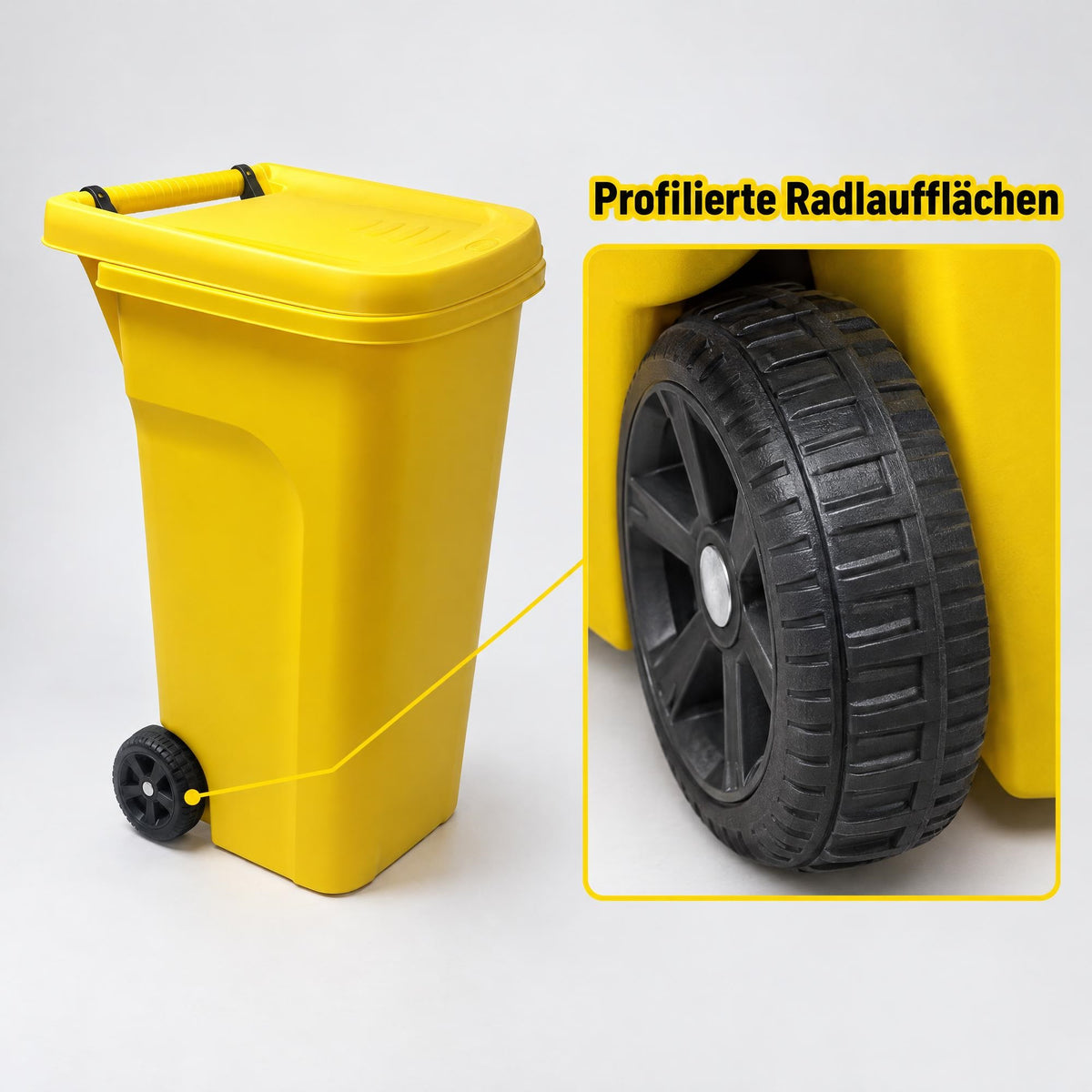 Mülltonne 80 Liter mit Rädern und Beutelhalter image 6