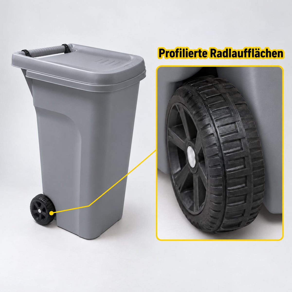 Mülltonne 80 Liter mit Rädern und Beutelhalter image 6